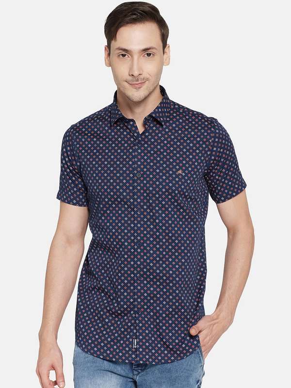 Blue Slim Fit Casual Shirt 5970084 Hem 