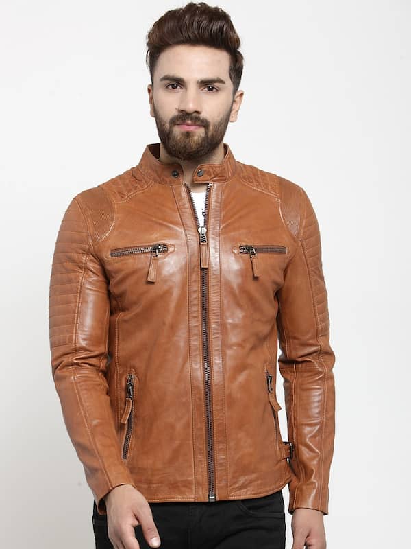 Amazon.in: Men's Genuine Leather Jacket-thanhphatduhoc.com.vn