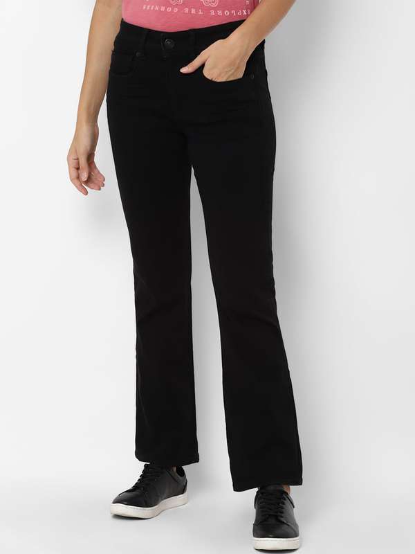 Black high waisted bootcut jeans Outlet