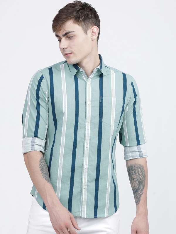 Buy HIGHLANDER Men Green Slim Fit Camouflage Print Casual Shirt - Shirts  for Men 2347569