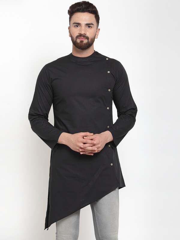 Buy RYLEN Mens Black Short Silk Kurta With Pant Designer Kurta For Men  Stylish Kurta Online at Best Prices in India  JioMart