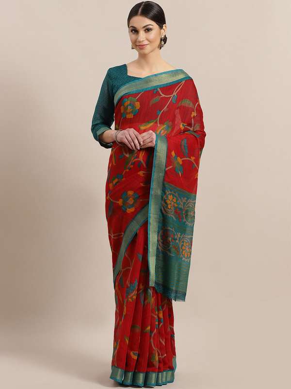 Myntra cotton sarees clearance