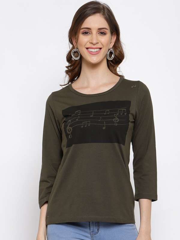 T shirts shop for women myntra