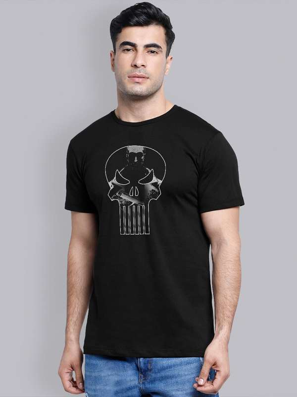 punisher t shirt myntra