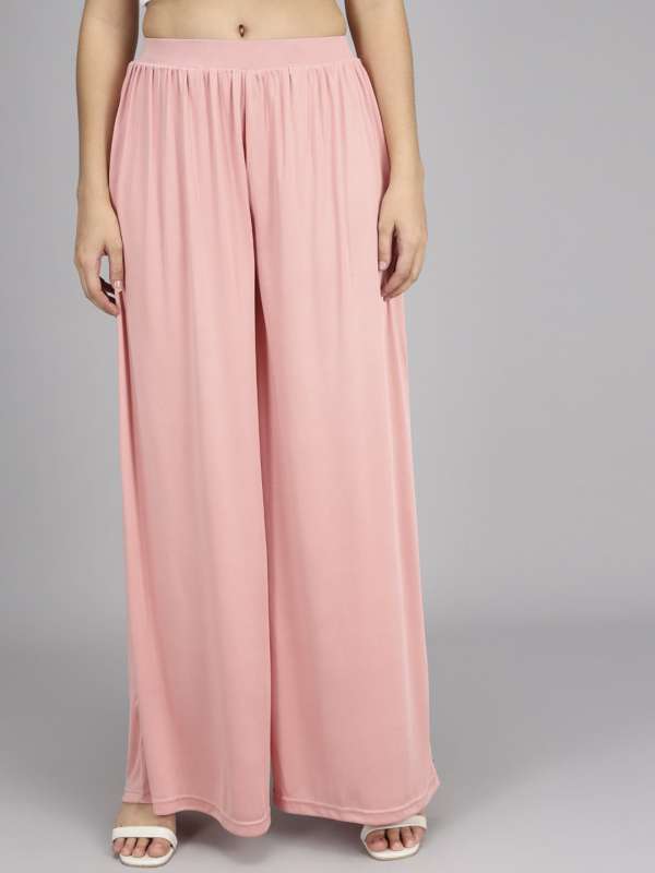 Buy Pink Trousers & Pants for Women by KOTTY Online