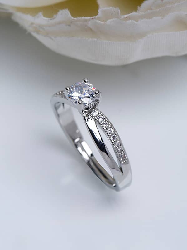 Platinum Ring with Diamonds for Women JL PT MB RD 104-gemektower.com.vn