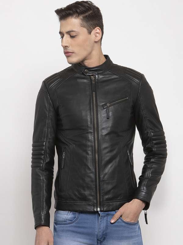 Black Leather Jackets Buy Black Leather Jackets Online In India