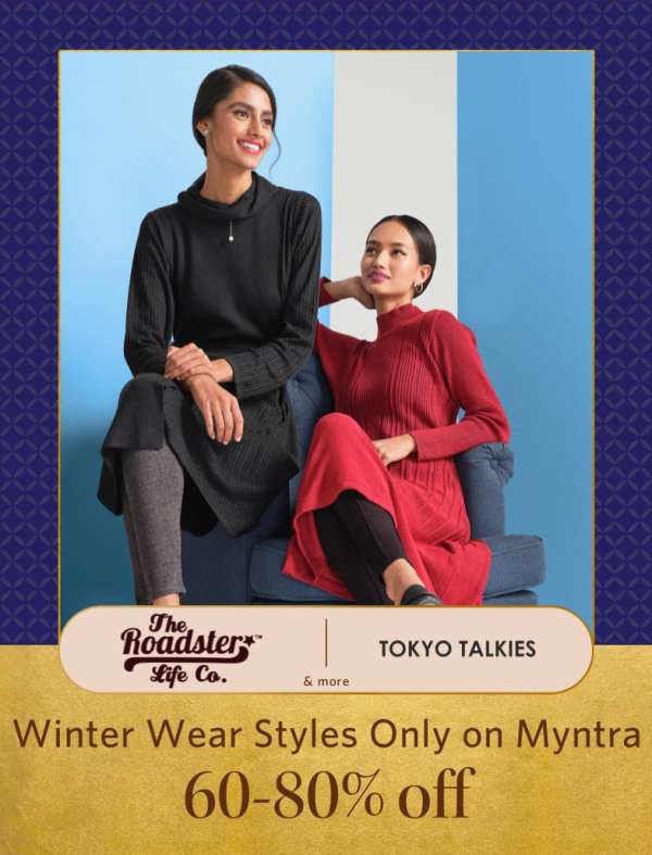 Myntra online deals shopping winter wear