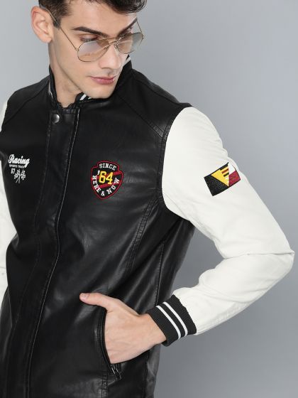 Buy Being Human Clothing Black Bomber Jacket Jackets For Men 1628252 Myntra Items not eligible for air shipment are exempt. buy being human clothing black bomber