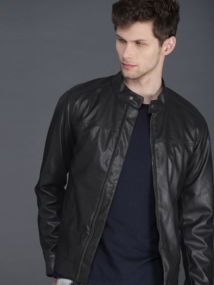 Khaki Solid Reversible Jacket - Jackets 