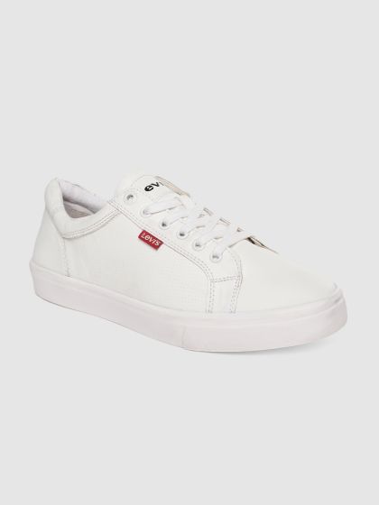 all white levis shoes