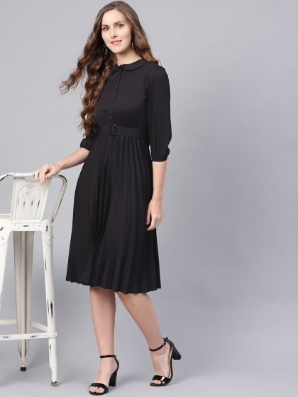 Myntra black top gown