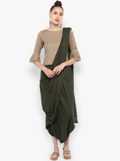 Dhoti Pants \u0026 Attached Pallu 