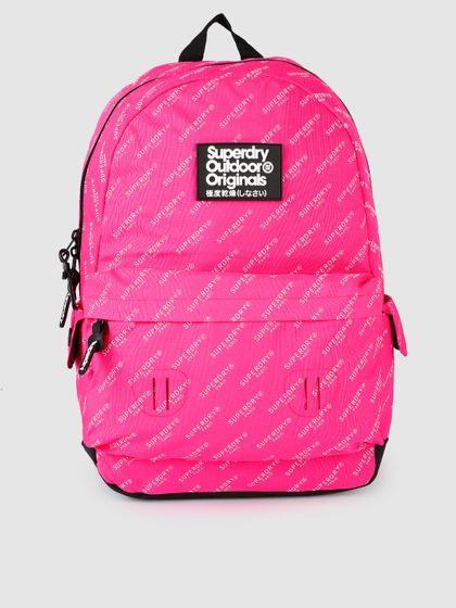 buy superdry women pink solid backpack