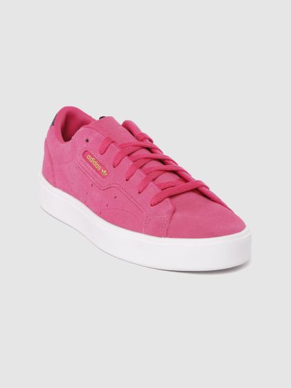 sleek leather sneaker adidas