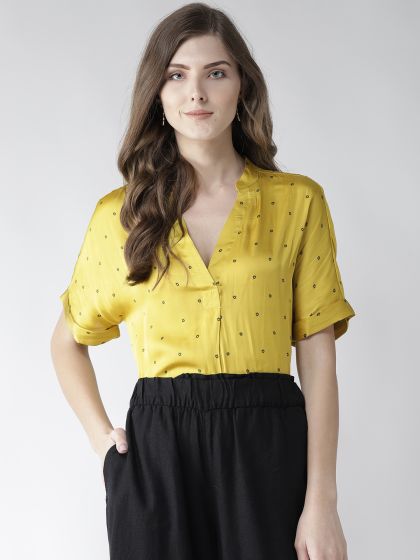 marks and spencer yellow top