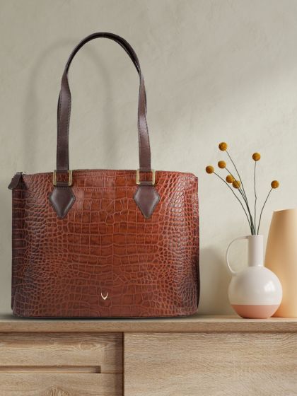 Buy Hidesign Red Textured Leather Shoulder Bag - Handbags for Women 8324467