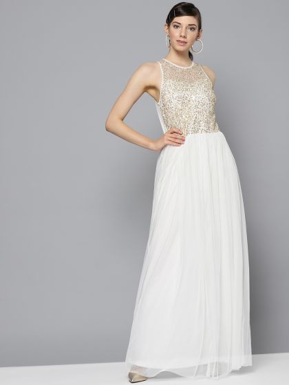 pluss women maxi beige dress