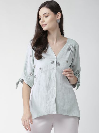 High low hotsell top myntra