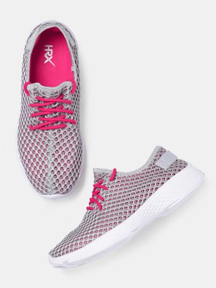 pink grey sneakers