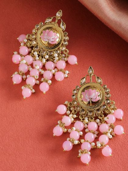 Voylla Earrings  Buy Voylla Silver Thikri Mirror Work Chandbali Earrings  OnlineNykaa Fashion