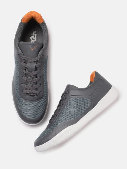 hrx mens grey sneakers