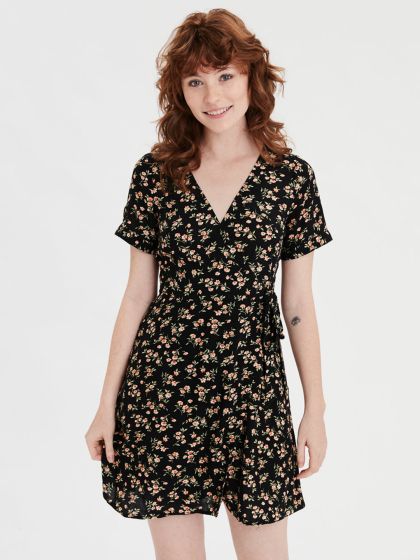 american eagle wrap dress