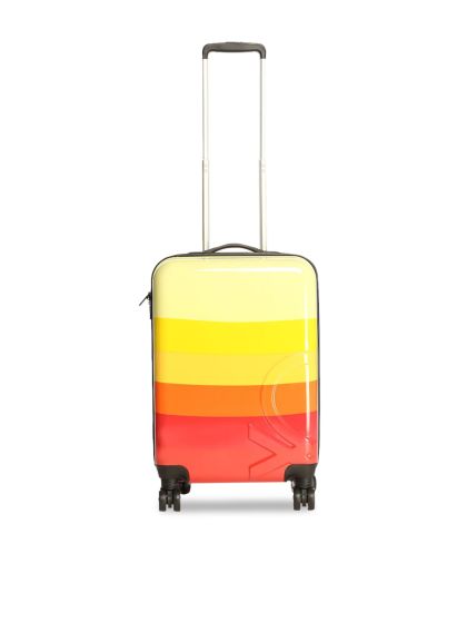 striped carry on luggage