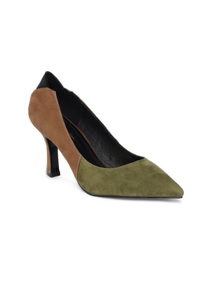 Olive suede best sale pumps