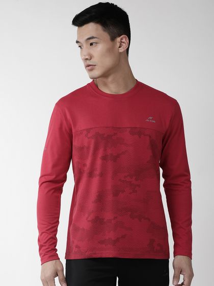 Buy Alcis Men Black Striped Round Neck 