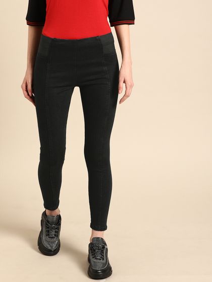 Kriti Sanon Black Jeggings - Jeggings 