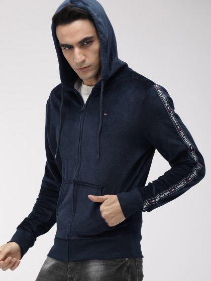 tommy hilfiger velvet hoodie