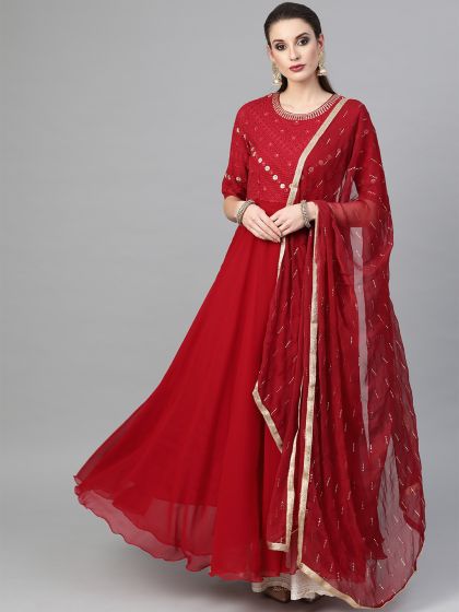 inddus black anarkali