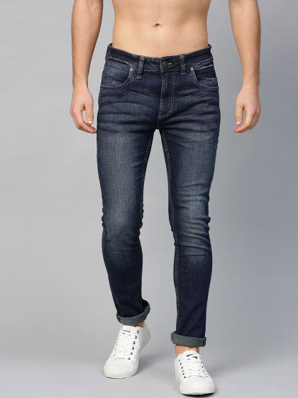 Roadster Men Blue Slim Fit Mid-Rise Clean Look Stretchable Jeans