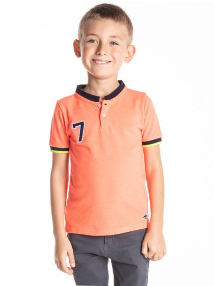 Children's Place Orange And Blue Stripe Shirt