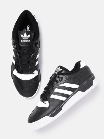 adidas black casual sneakers