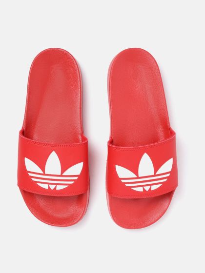 Nike red slides discount men