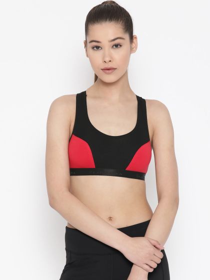 Buy Lady Lyka Pack Of 2 Colourblocked Non Wired Non Padded Sports Bras  ROSES PNK YLW - Bra for Women 11639450