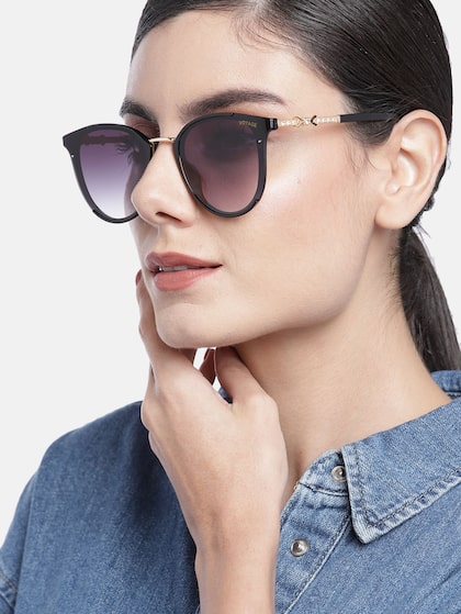 Buy Carlton London Women UV Protected Lens Oversized Sunglasses