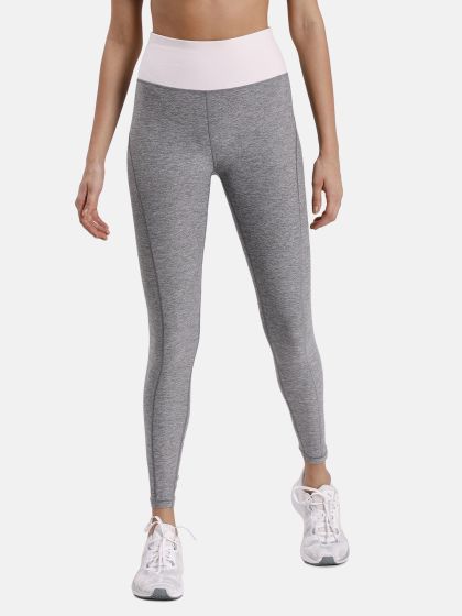 Nike Women Grey Solid Tight Fit FAST Dri-FIT Running Tights