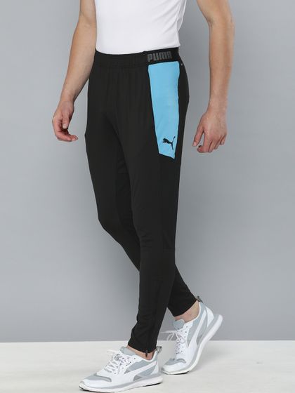 puma joggers white stripe