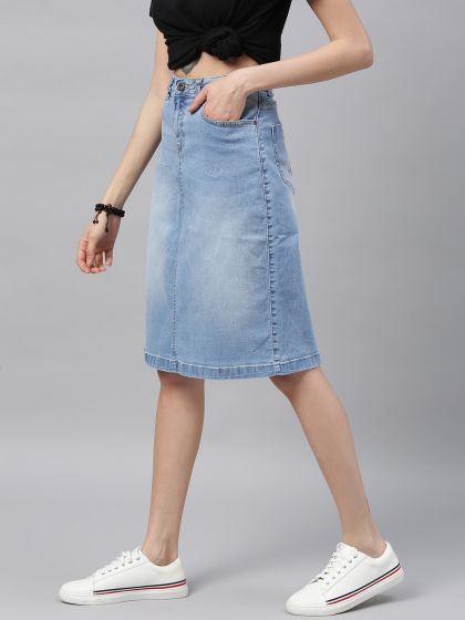 Denim new arrivals skirt myntra