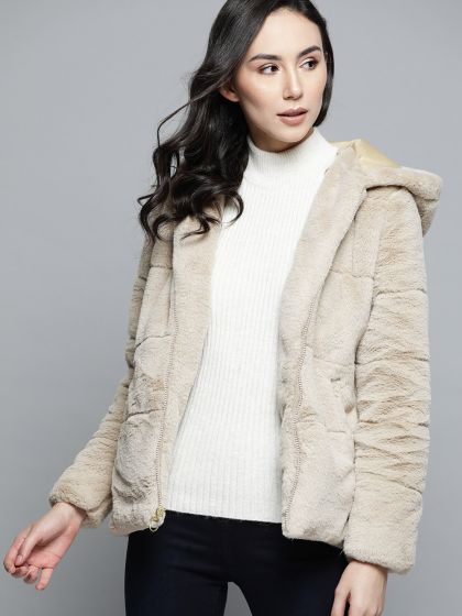 Buy Chemistry Women Brown Solid Parka Jackets for Women 5709433