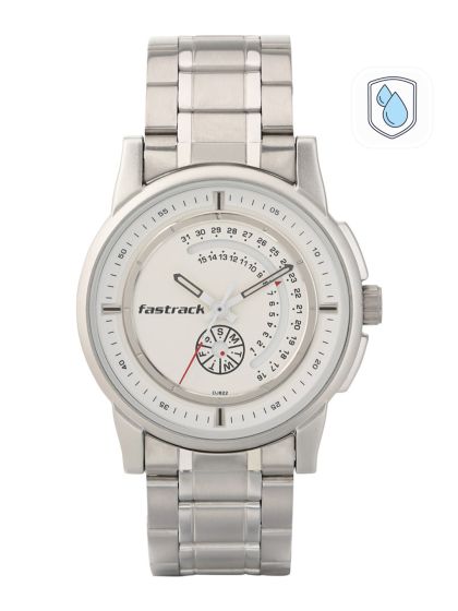 Buy Fastrack Men Silver Toned Dial Watch 3121SM01 Watches for