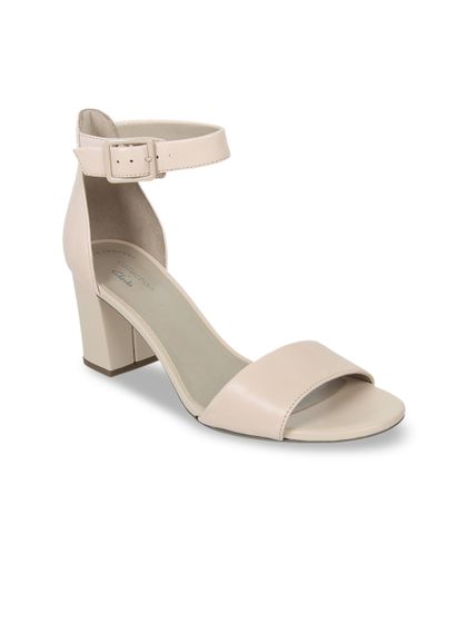 clarks cream sandals