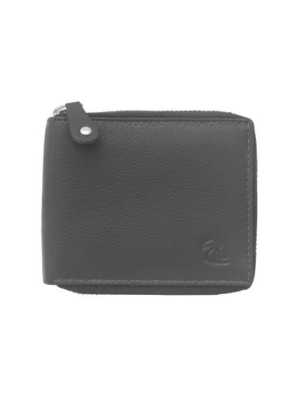 Buy Eske Luis Brown Casual Leather Zip Around Wallet for Men