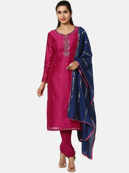 gota patti suit myntra