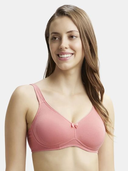 Buy Jockey White Solid Non Wired Non Padded Everyday Firm Support Bra ES13  0105 - Bra for Women 10513612
