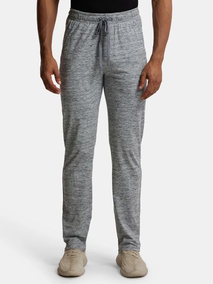 Jockey L Light Grey Melange Mens Track Pants - Get Best Price from  Manufacturers & Suppliers in India