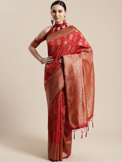 myntra banarasi saree